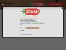 Tablet Screenshot of crushpizza.com